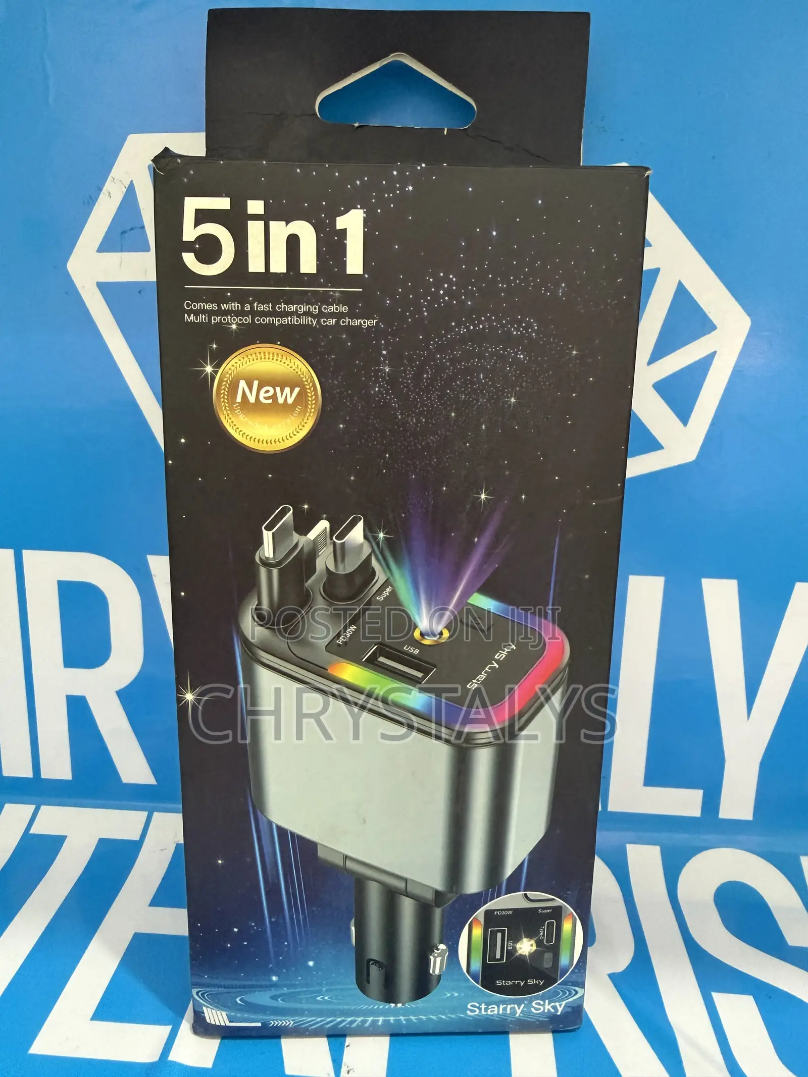 5 in 1 Retractable Car Charger