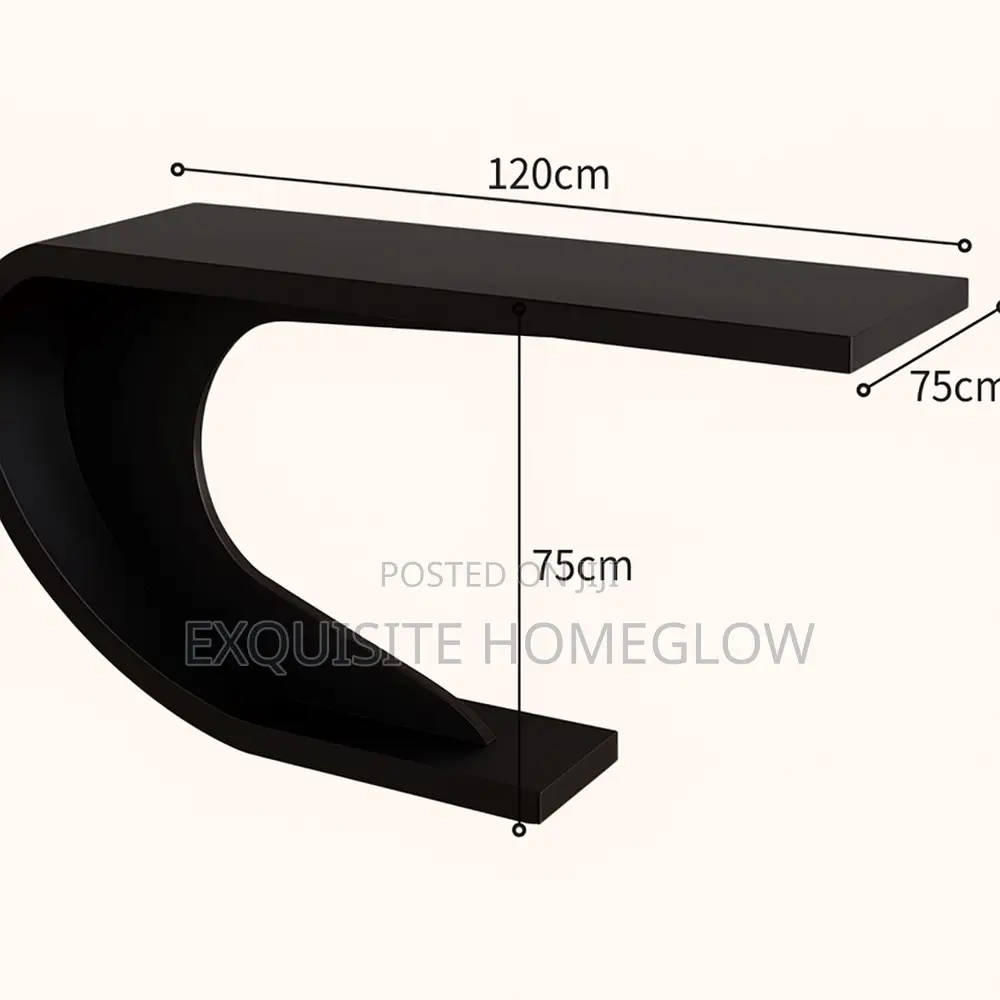 Minimalistic C-Shaped Console Table/Hallway Table( 120cm)