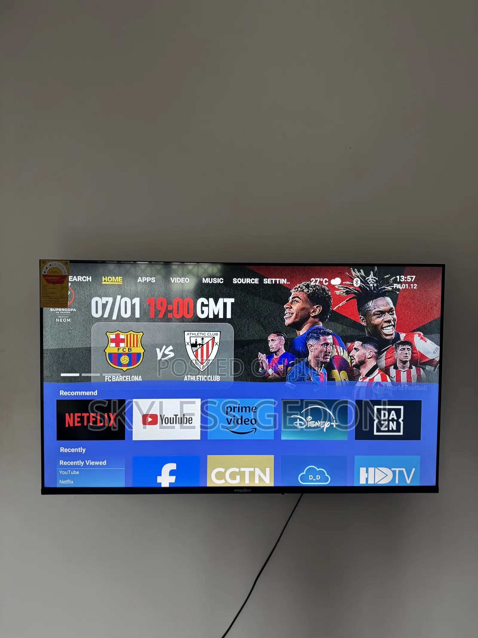 Sunny Walk 43 Inches Smart Tv