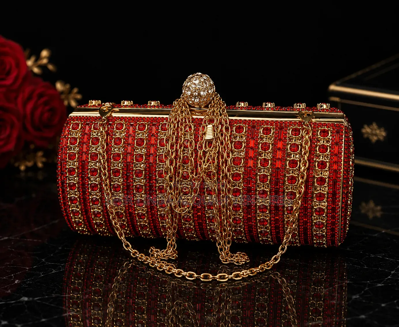 Luxury Rhinestone Evening Clutch Bag