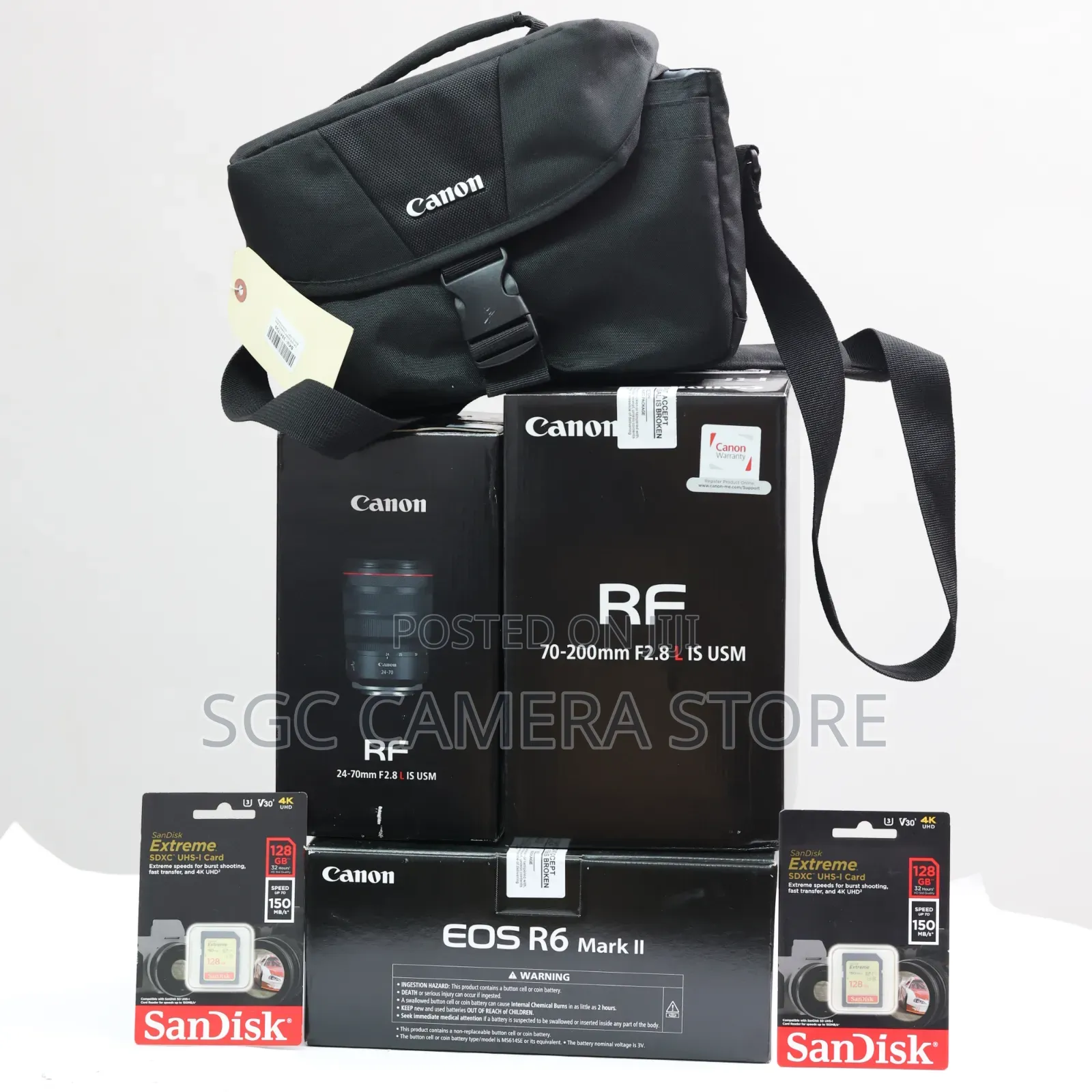 Canon R6 Mark Ii + Canon Rf 70-200 F2.8 + Canon Rf 24-70 F2.8 / Combo