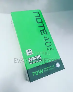New Infinix Note 40 Pro 256 GB Black
