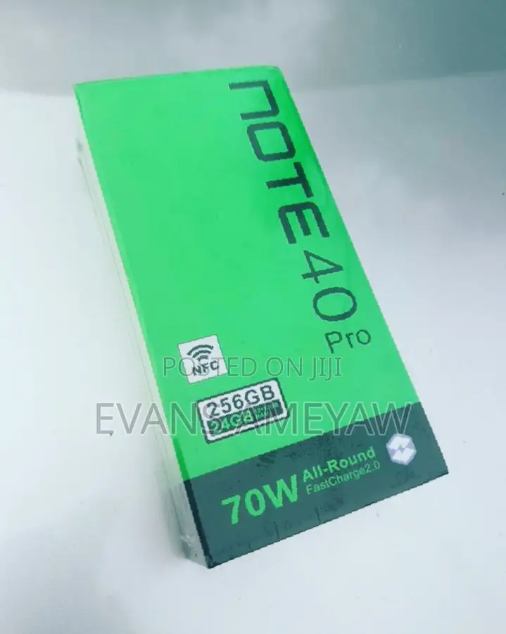 New Infinix Note 40 Pro 256 GB Black