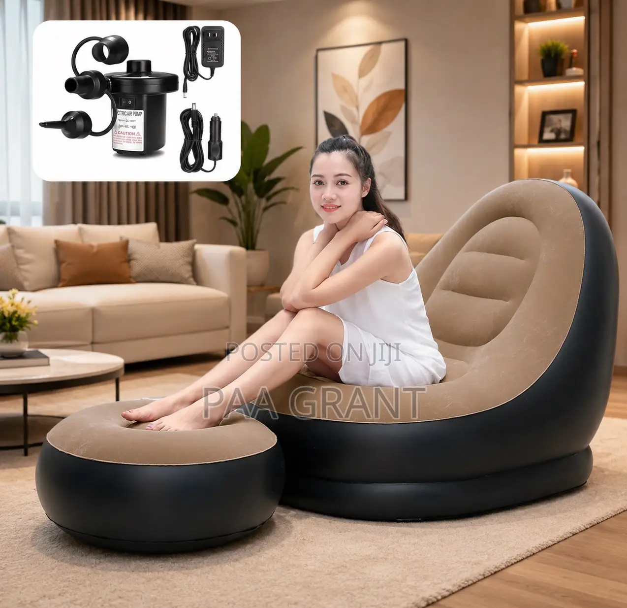 Top Notch Luxury Inflatable Air Sofa Plus Free Pump