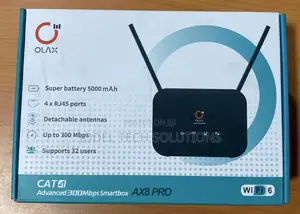 Olax Ax8 Pro Wifi 6 Smart Router – 300mbps, 5000mah Battery