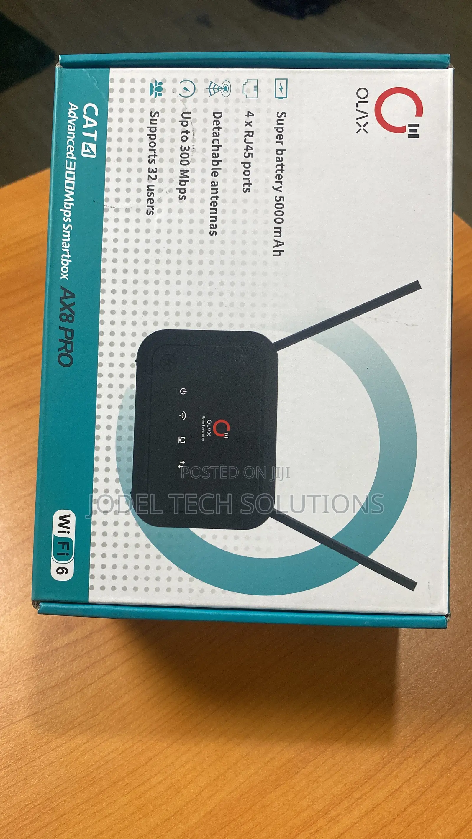 Olax Ax8 Pro Wifi 6 Smart Router – 300mbps, 5000mah Battery