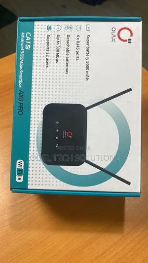 Olax Ax8 Pro Wifi 6 Smart Router – 300mbps, 5000mah Battery