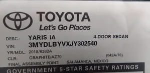 Toyota Yaris iA 1.5 FWD 2018 Gray