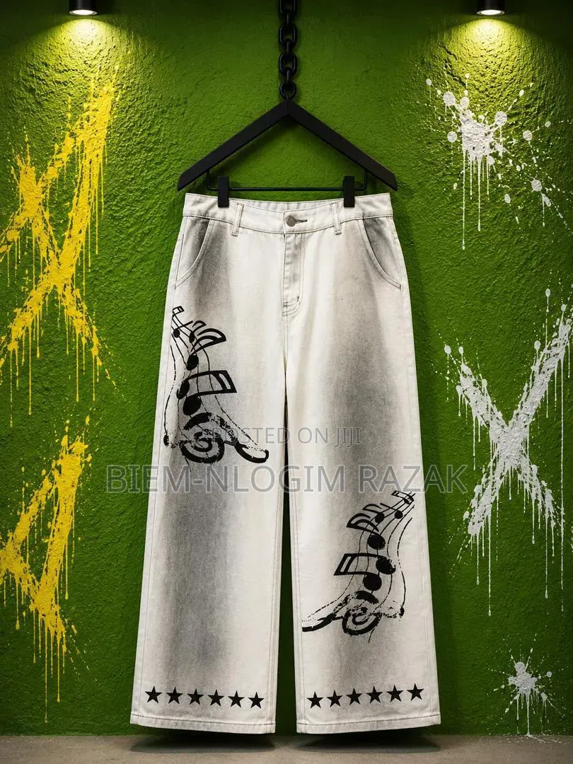 Saint Tears Nd Chrome Heart Baggy Jeans Available in Stock