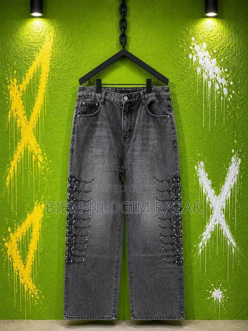 Saint Tears Nd Chrome Heart Baggy Jeans Available in Stock