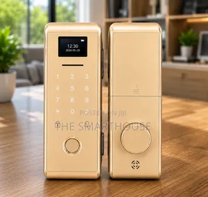 Smart Glass Door Lock With Finger Print