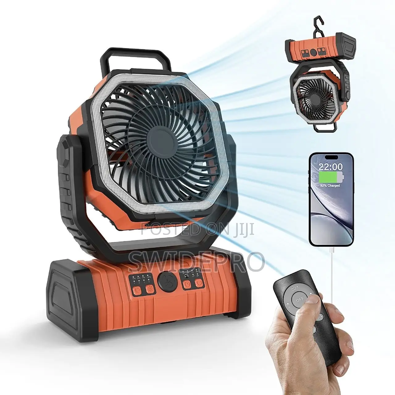 F9 Rechargeable Camping Fan