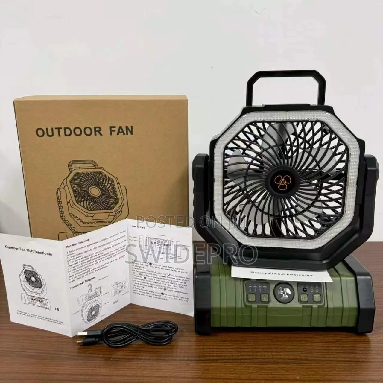 F9 Rechargeable Camping Fan