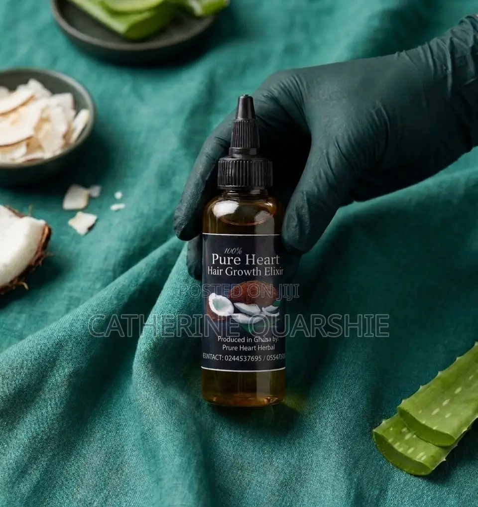 Pure Heart Hair Growth Elixir 100ml |For Edges, Breakage, Length,Itch