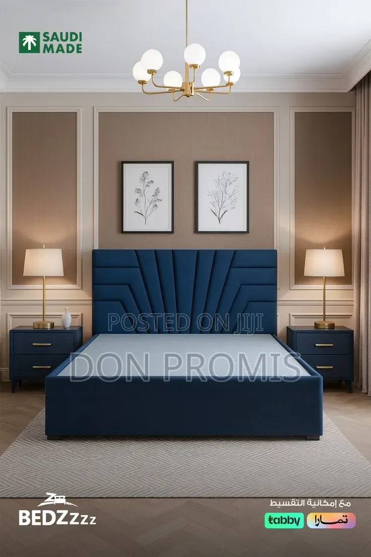 Double Bed Frame With Two Side Drawers