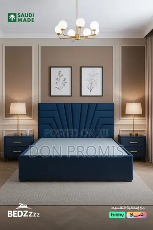 Double Bed Frame With Two Side Drawers