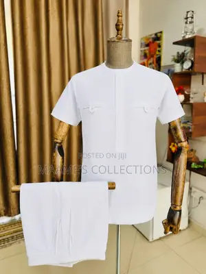 Men’S Elegant Simplicity Kaftan Top and Down 2-Piece ( Very Quality )