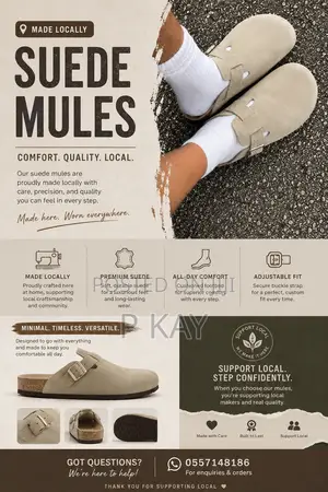 Suede Mules and More