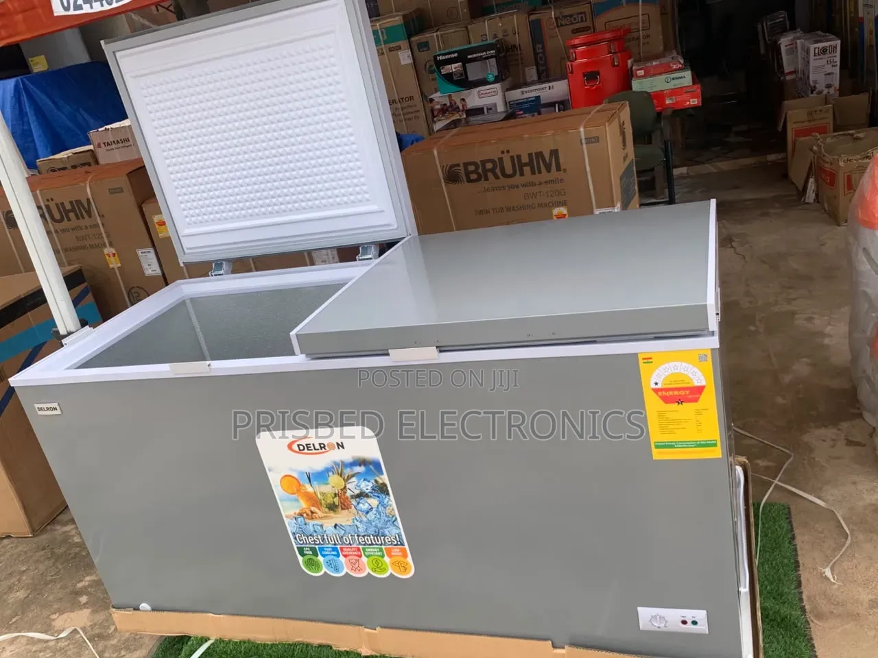Delron Durable Double Door Freezer 488 Litres