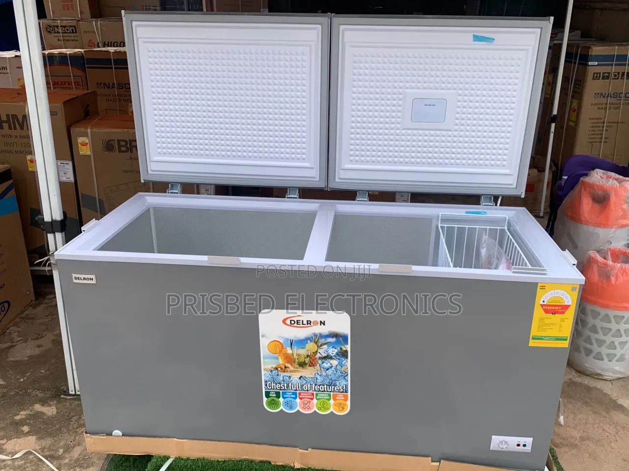 Delron Durable Double Door Freezer 488 Litres