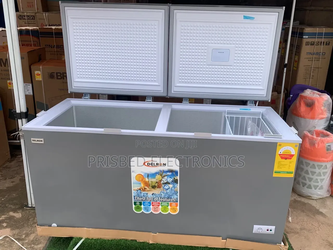 Delron Durable Double Door Freezer 488 Litres