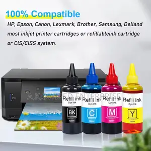 100ml Universal Dye Ink Refill Hp Canon Epsn Brother Refillable Cartri
