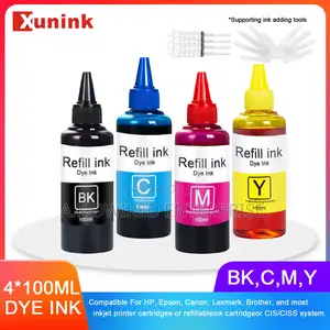 100ml Universal Dye Ink Refill Hp Canon Epsn Brother Refillable Cartri