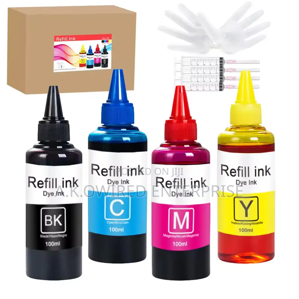 100ml Universal Dye Ink Refill Hp Canon Epsn Brother Refillable Cartri
