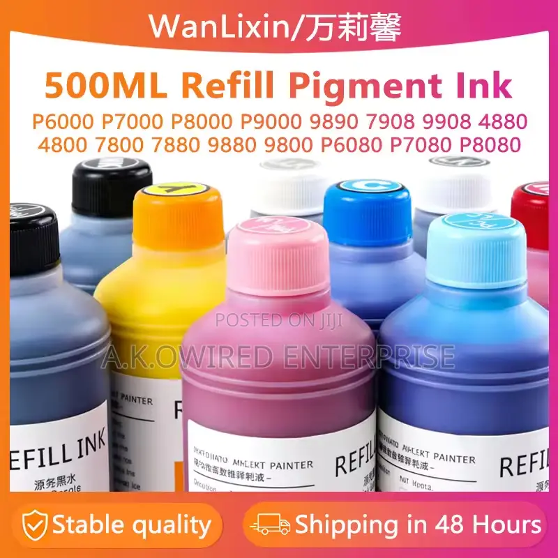 500ml Pigment Ink Epson P6000 P7000 P8000 P9000 9890 7908 Refill Ink