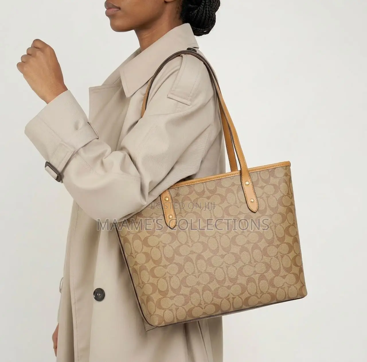 Coach Tote Ladies Handbag With Mini Purse