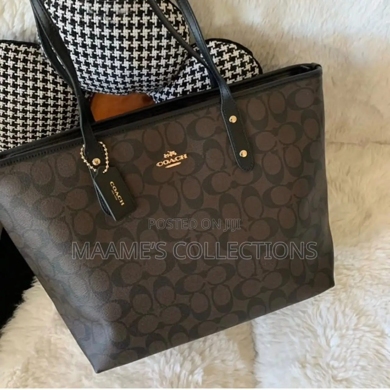 Coach Tote Ladies Handbag With Mini Purse