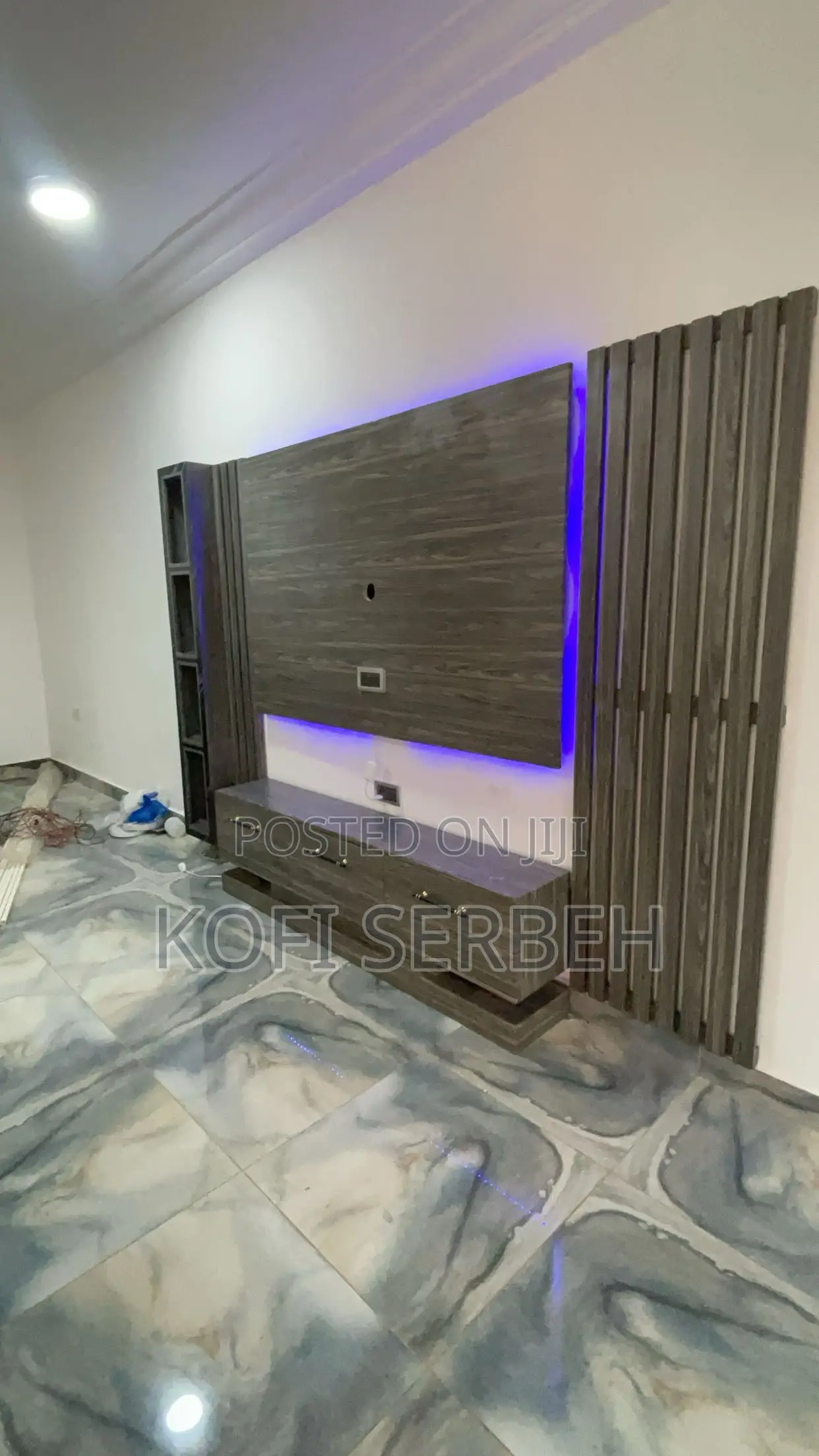 Led Tv Unit With Shelf
