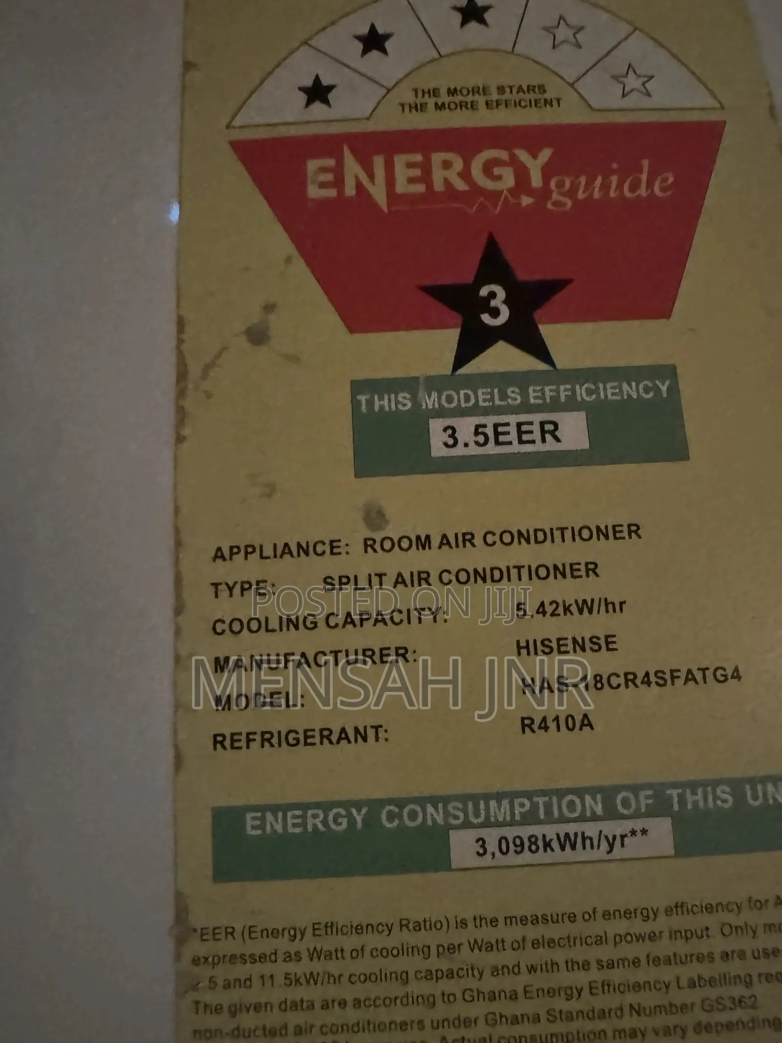 Hisense Aircondition 2.5hp