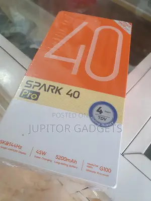 New Tecno Spark 40 Pro 256 GB Black