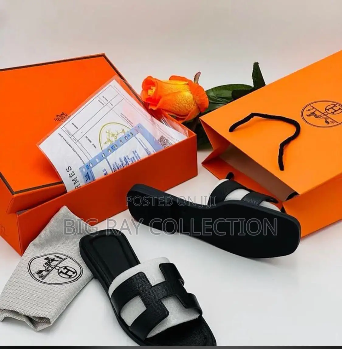 Lady’S Hermes Slippers Available in Colors >