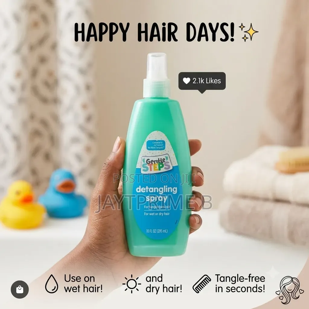 Gentle Steps Detangling Spray Is Designed For Tangle-free Hair