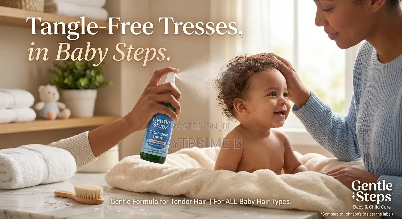 Gentle Steps Detangling Spray Is Designed For Tangle-free Hair