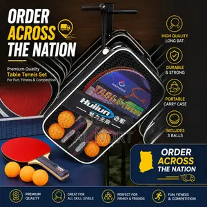 Huijun Table Tennis Racket Set With Carry Case