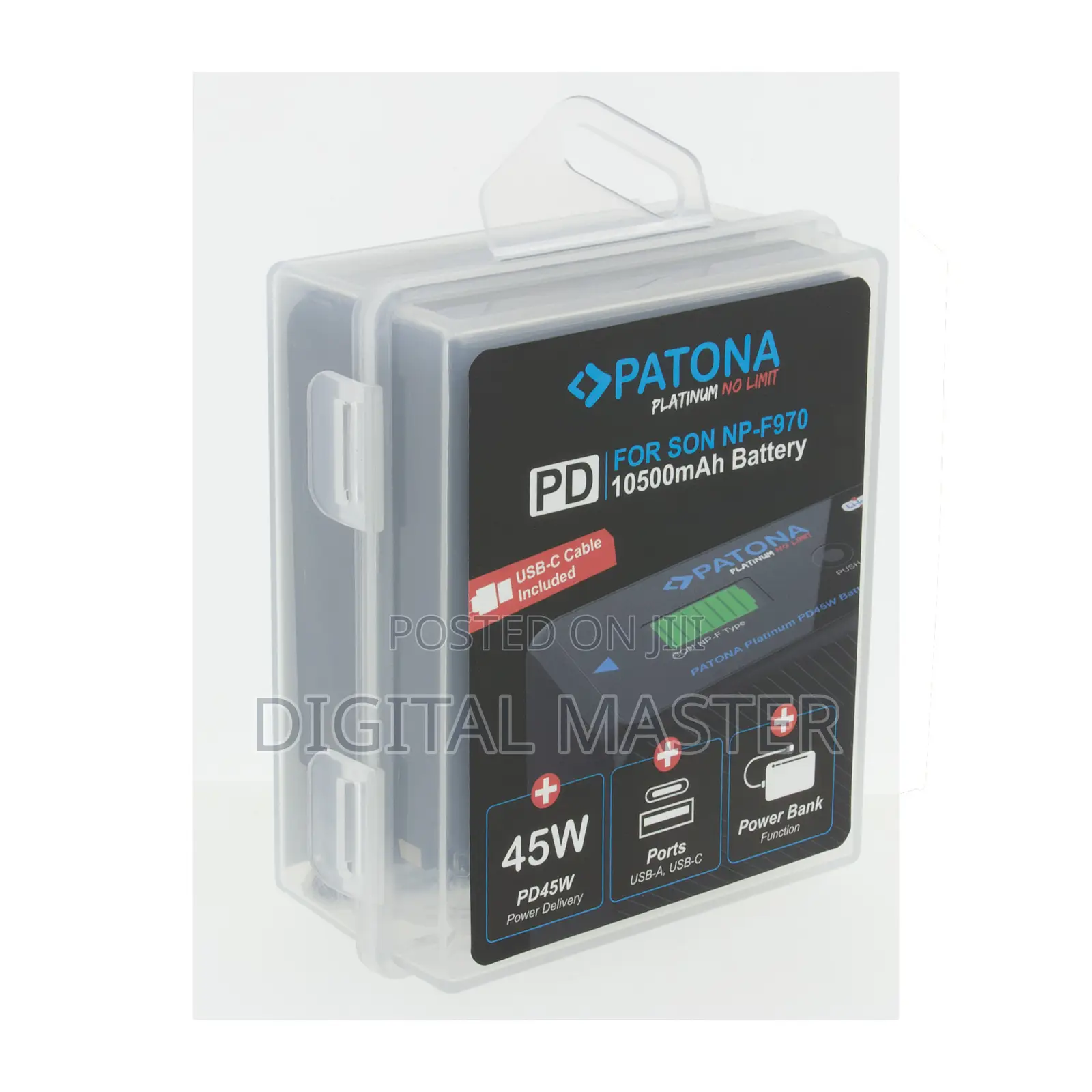Patona Platinum Battery for Sony Np-F970 10500mah Pd45w