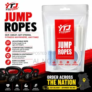 Ytj Fitness Adjustable Jump Rope – White Blue