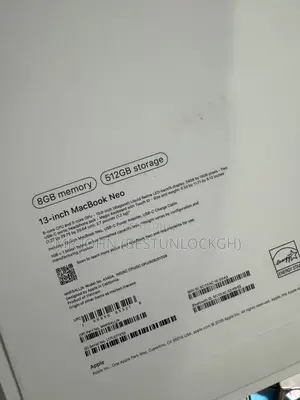 New Laptop Apple MacBook Neo 2026 8GB Apple M1 SSD 512GB