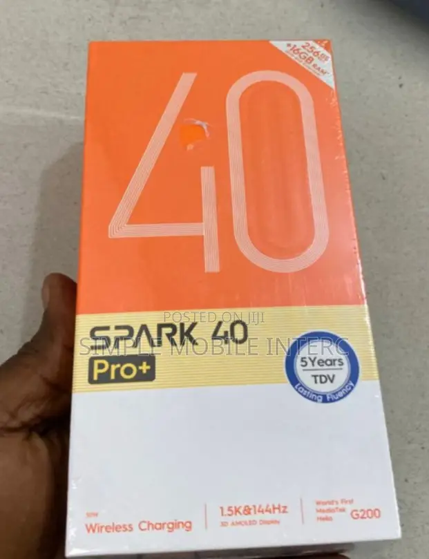 New Tecno Spark 40 Pro 256 GB Gold
