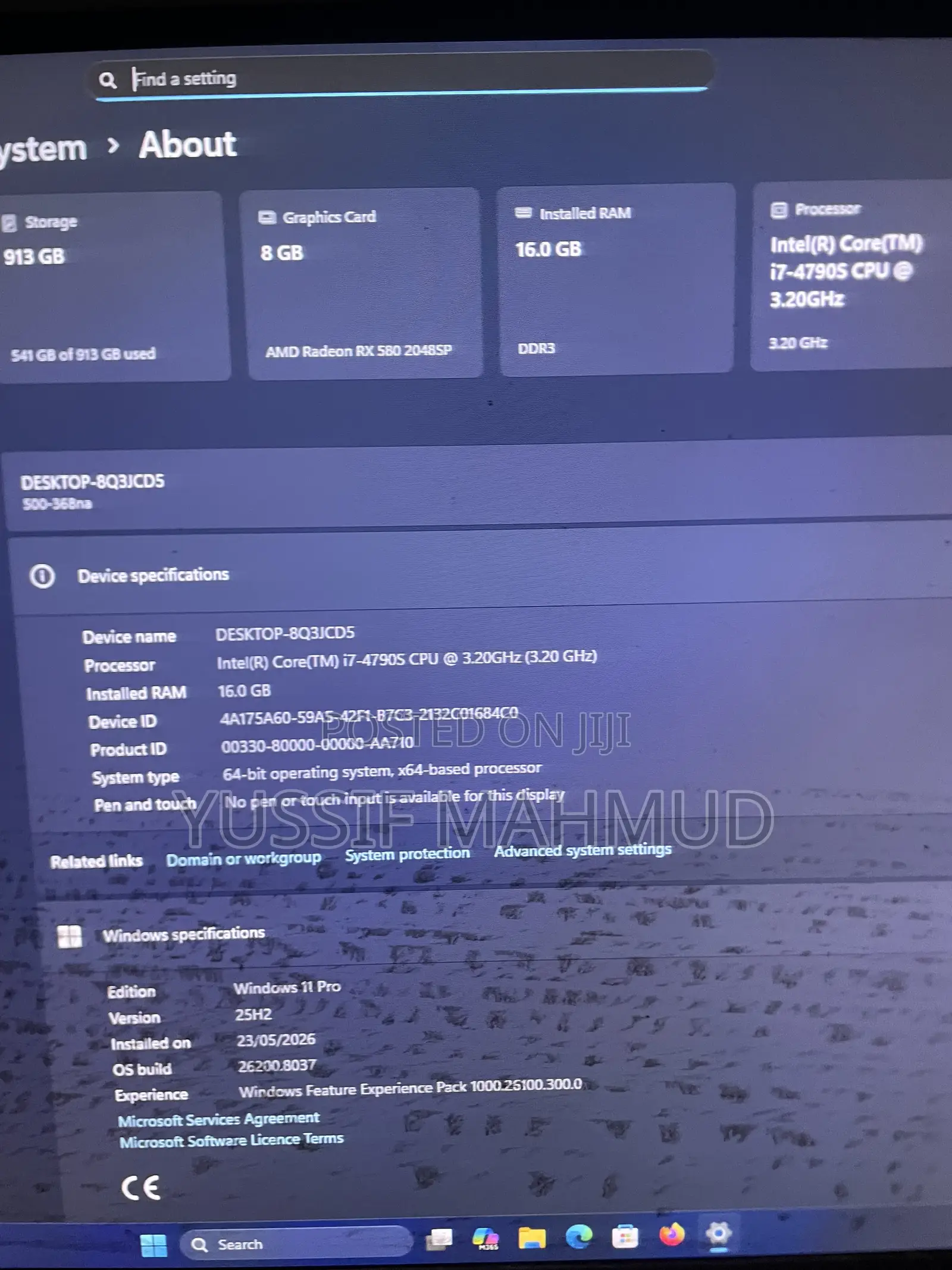 Desktop Computer HP Pavilion 570 16GB Intel Core i7 HDD+SSD 1T