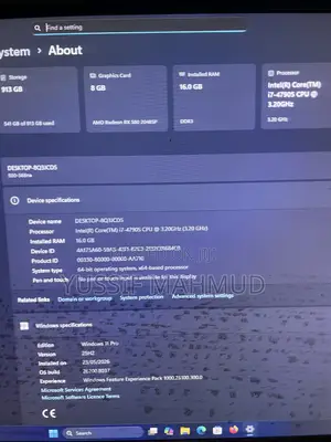Desktop Computer HP Pavilion 570 16GB Intel Core i7 HDD+SSD 1T