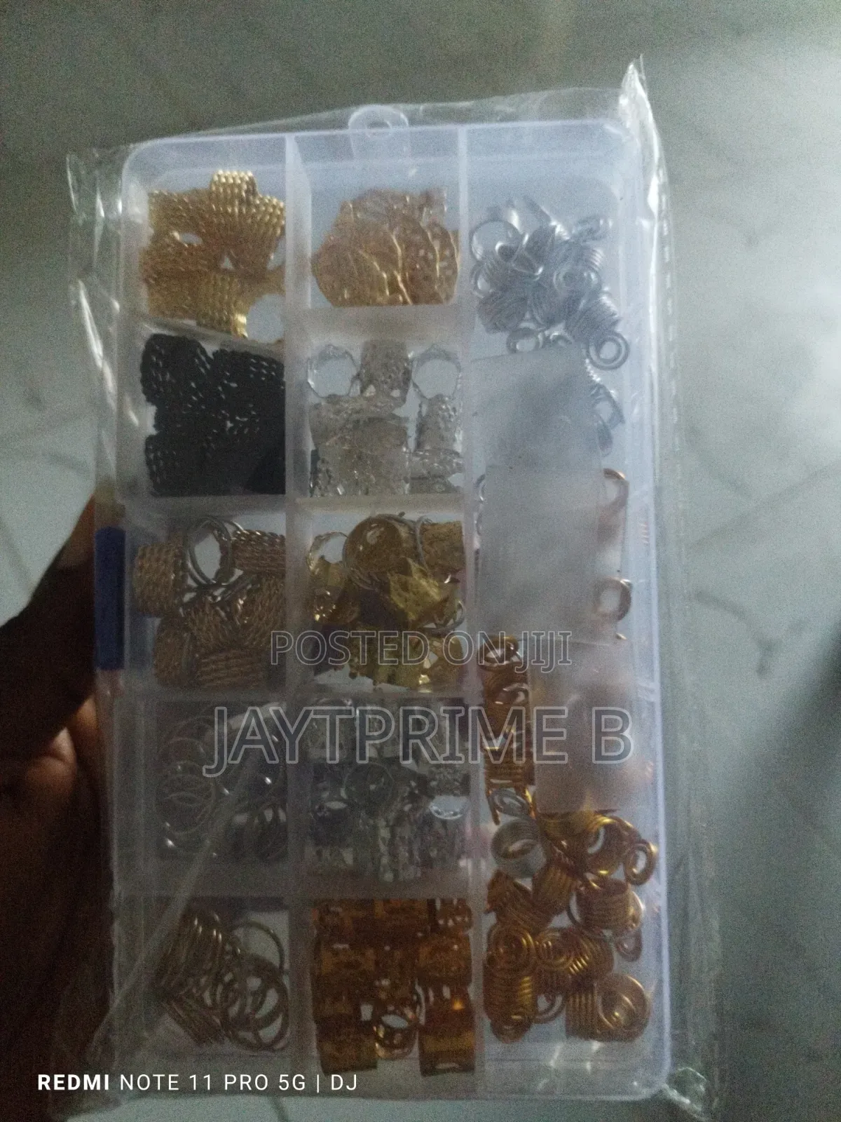 Pack of 159 Gold Hair Accessories for Braids, Woven Hair Pendant For