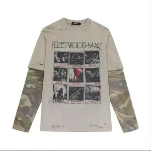 Fleetwood Mac Vintage-Style Graphic Long T-Shirt(Location:Adum Kumasi)