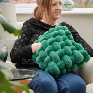 Chunky Knotted Velvet Throw Pillows