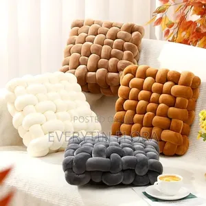 Chunky Knotted Velvet Throw Pillows