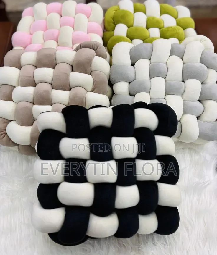 Chunky Knotted Velvet Throw Pillows