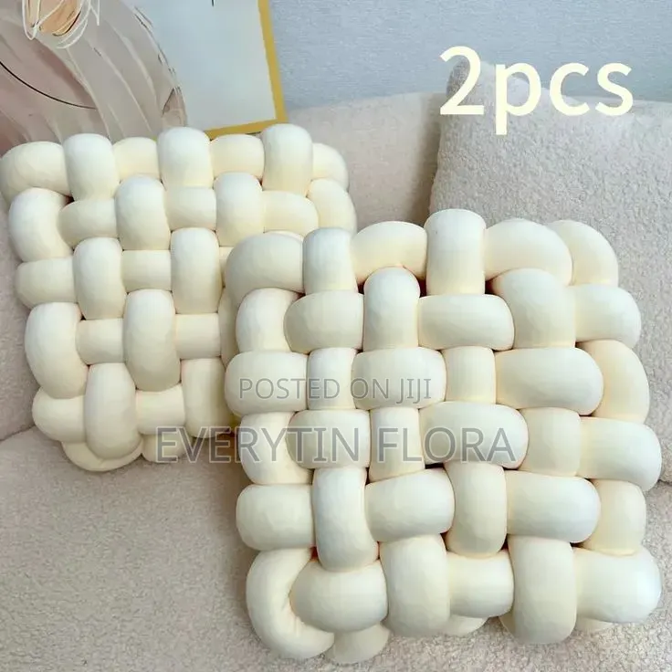 Chunky Knotted Velvet Throw Pillows